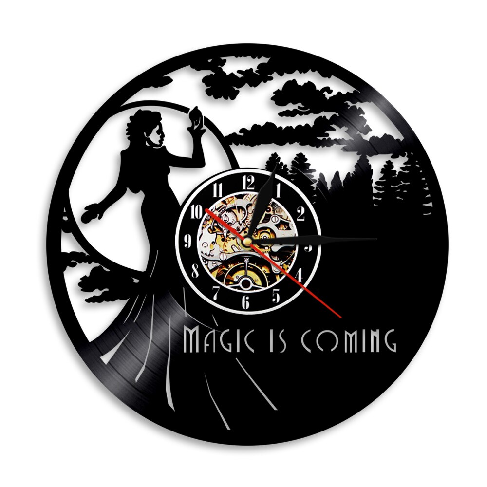 

Once Upon A Time Magic Is Coming TV Prog - Vinyl Record Wall Clock - Without LED, 501 Original