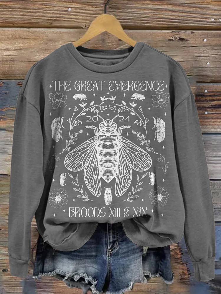 The Cicadas the Great Emergence 2024 Washed Sweatshirt
