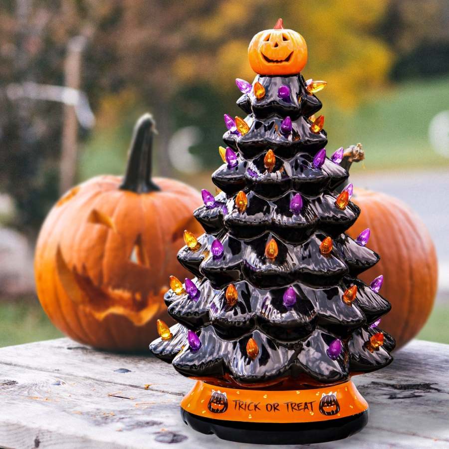 Halloween Colored lights Christmas Tree - tree - Codlins