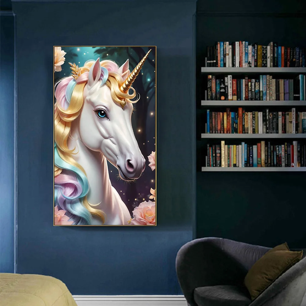 Diamond Painting - Full Round Drill - Unicorn(Canvas|40*70cm)