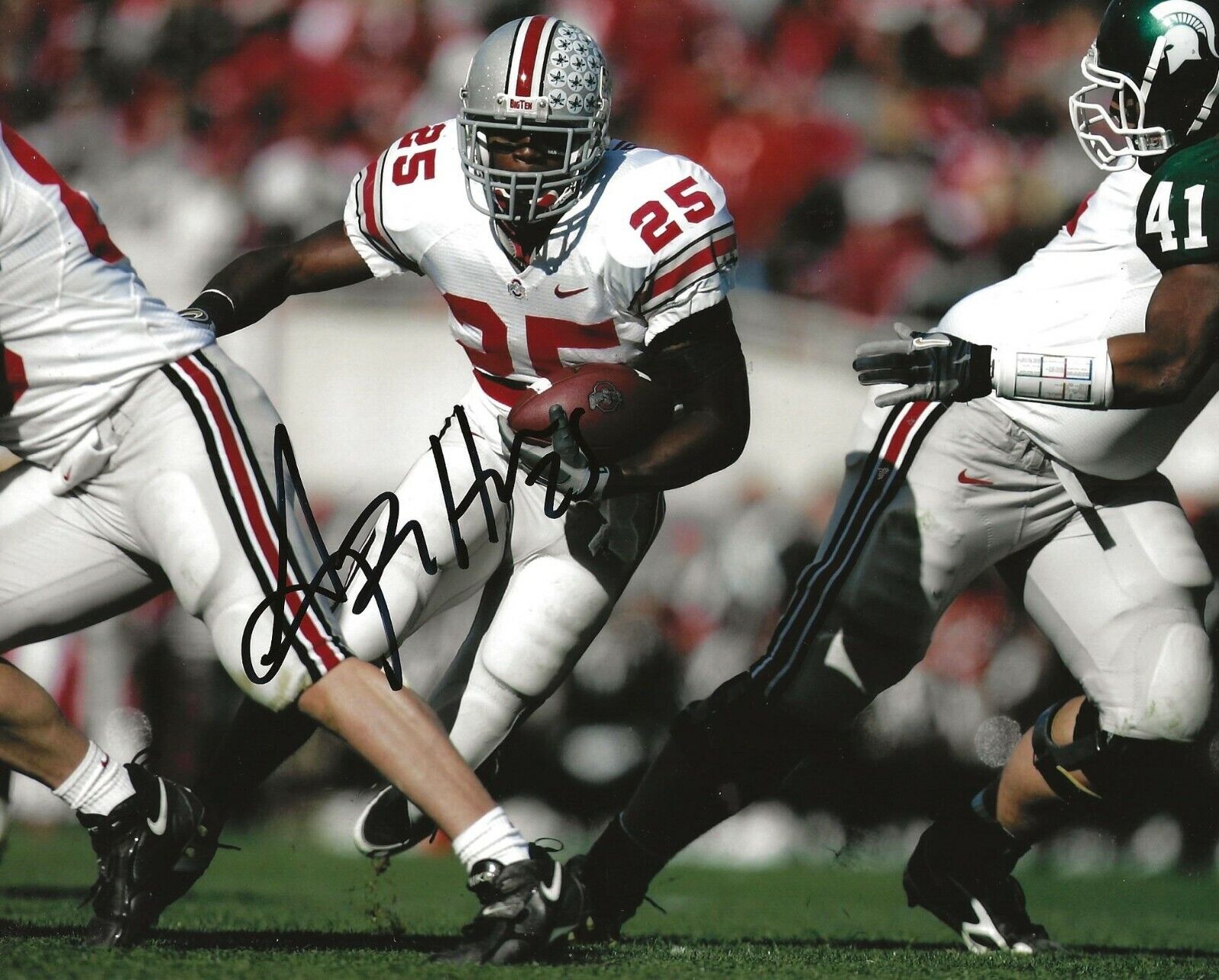 Antonio Pittman signed OSU Ohio State Buckeyes 8x10 Photo Poster painting autographed 4