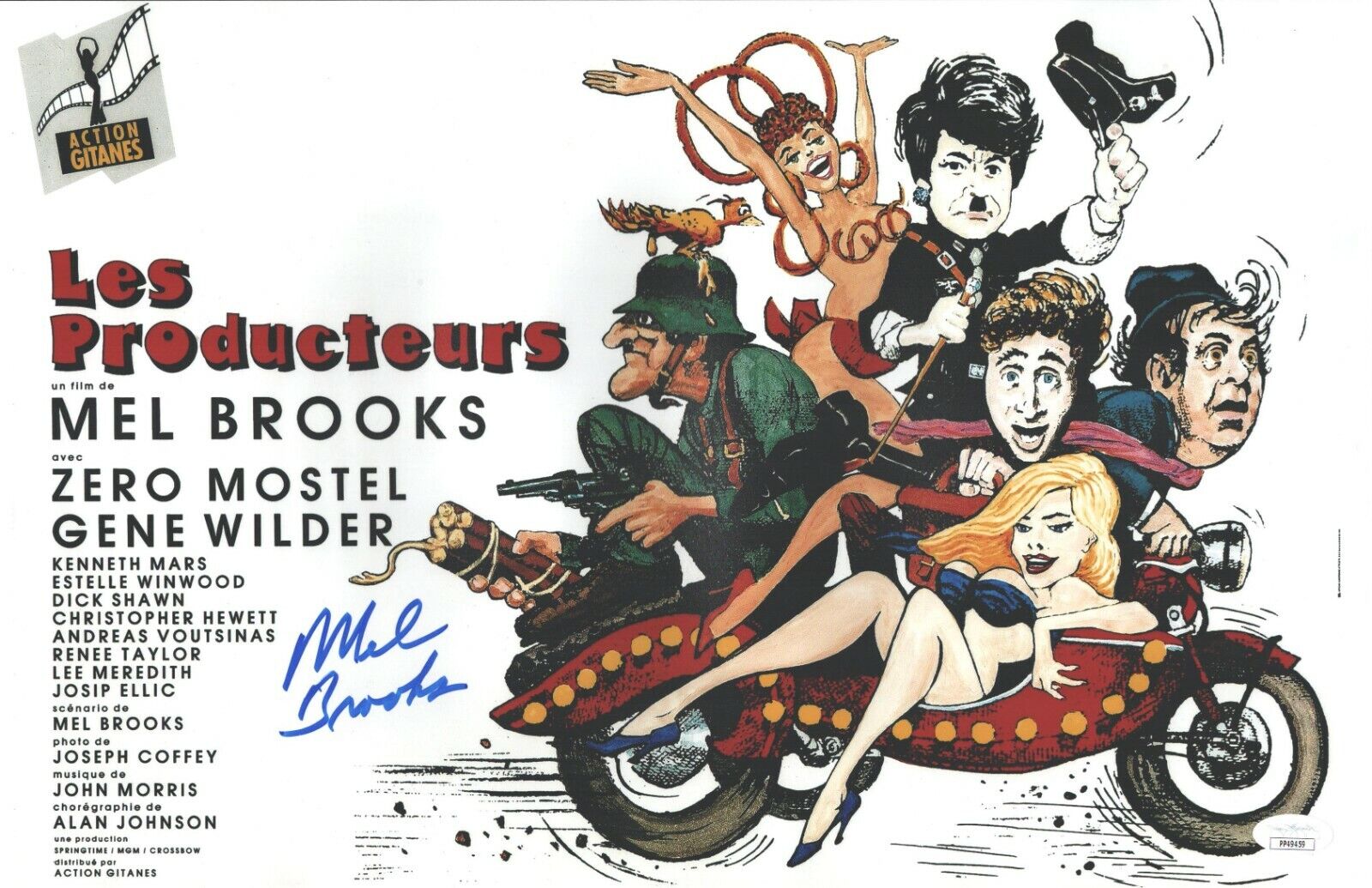 Mel Brooks Hand Signed 11x17 The Producers Director Authentic Autograph JSA COA