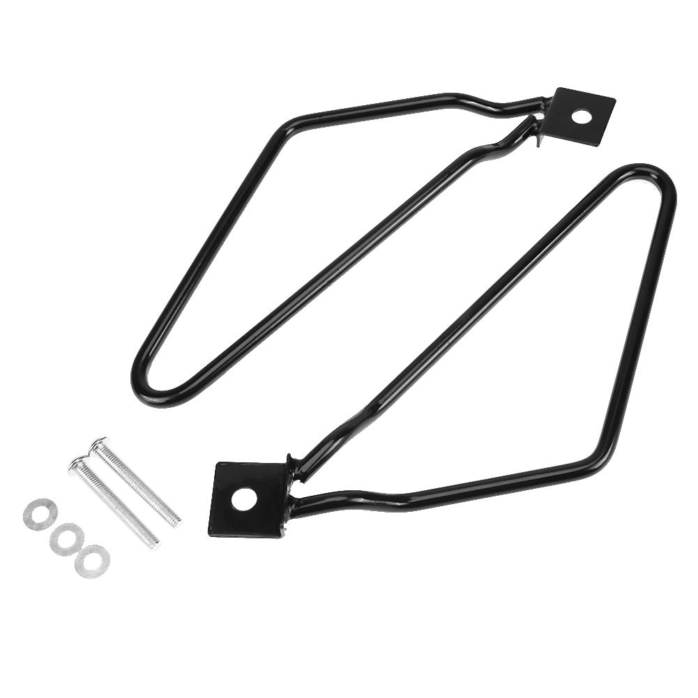

Motorcycle Saddlebag Support Brackets Set for Harley Cruise Dyna 883(Black), 501 Original