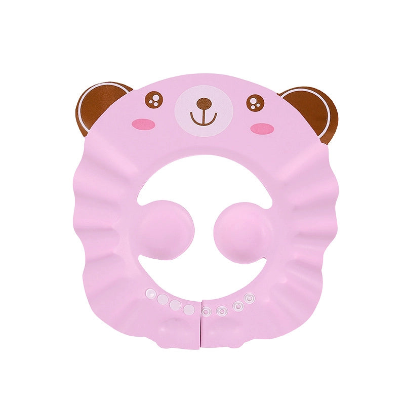 Cute Cartoon Waterproof Ear Protection Shampoo Cap Baby Accessories