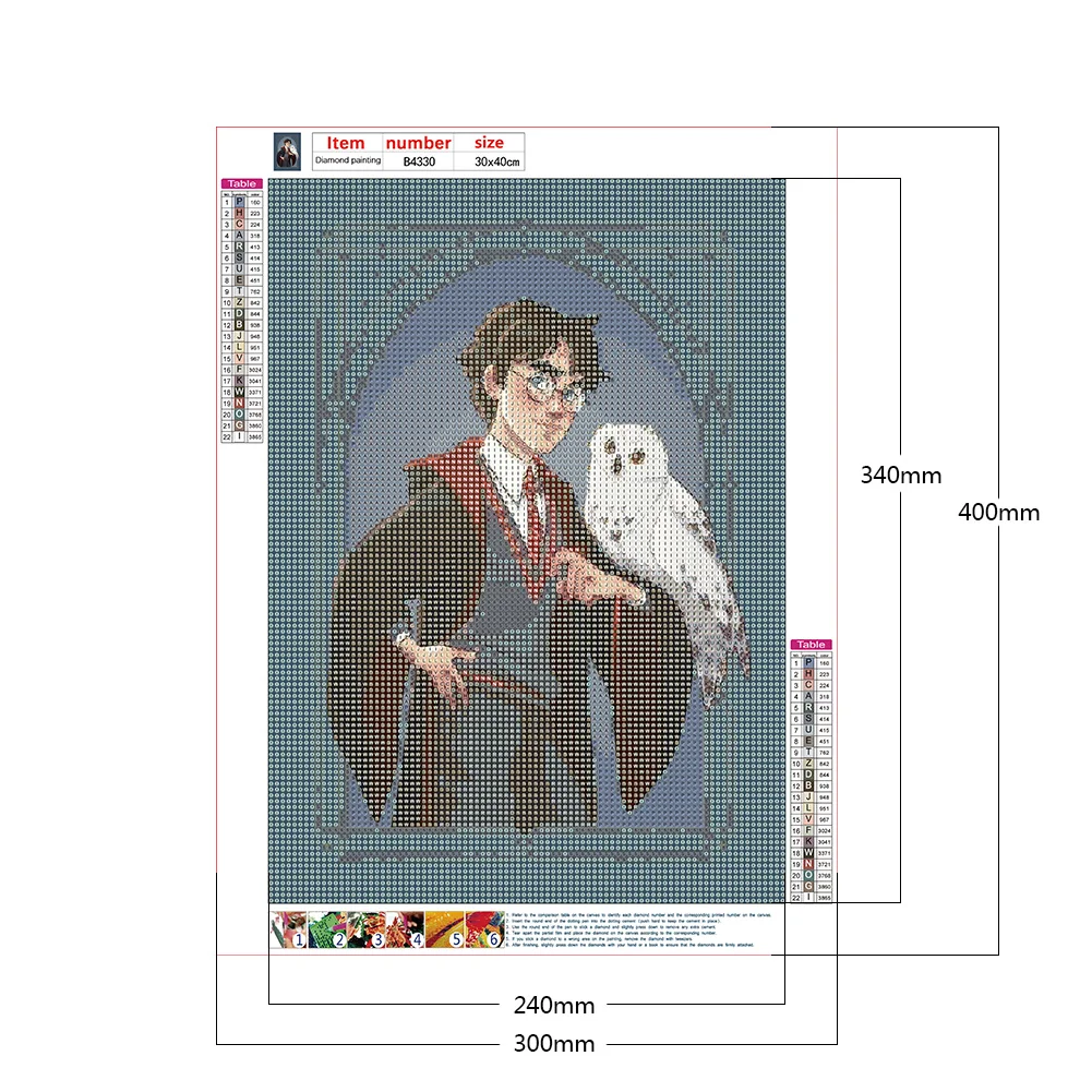 5D DIY Diamond Painting Harry Potter Full Round Drill Wall Decor (B4330)