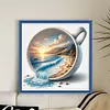 Sunset At Seaside Cup-11CT Stamped Cross Stitch 40*40cm/15.75*15.75in