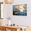 （No Printed Canvas）Seaside Lighthouse-11CT Counted Cross Stitch 50*40cm