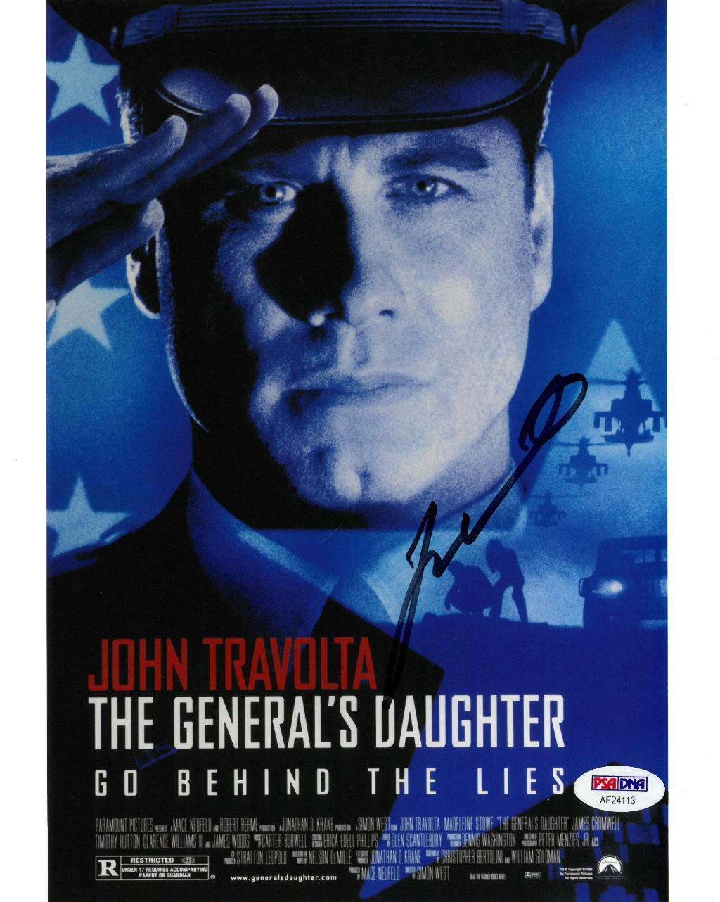 John Travolta Signed General's Daughter Autographed 8x10 Photo Poster painting PSA/DNA #AF24113