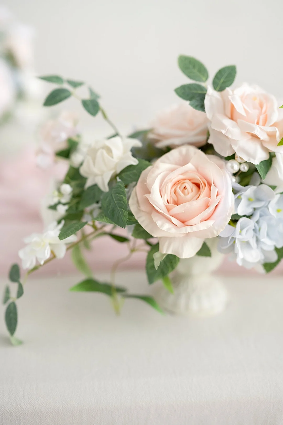 Large Floral Centerpiece Set in English Pastel
