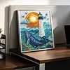 Lighthouse and Whale Special Shaped 5D DIY Partial Drill Diamond Painting Kits for Adults Beginners Home Decor Diamonds Dots Gem Art Kits Diamond Art Kit 11.81 X11.81inch