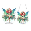 (US Only)2pcs Butterfly Fairy 2D Flat DIY Green Butterfly Fairy Hanging Diamond Art Kits