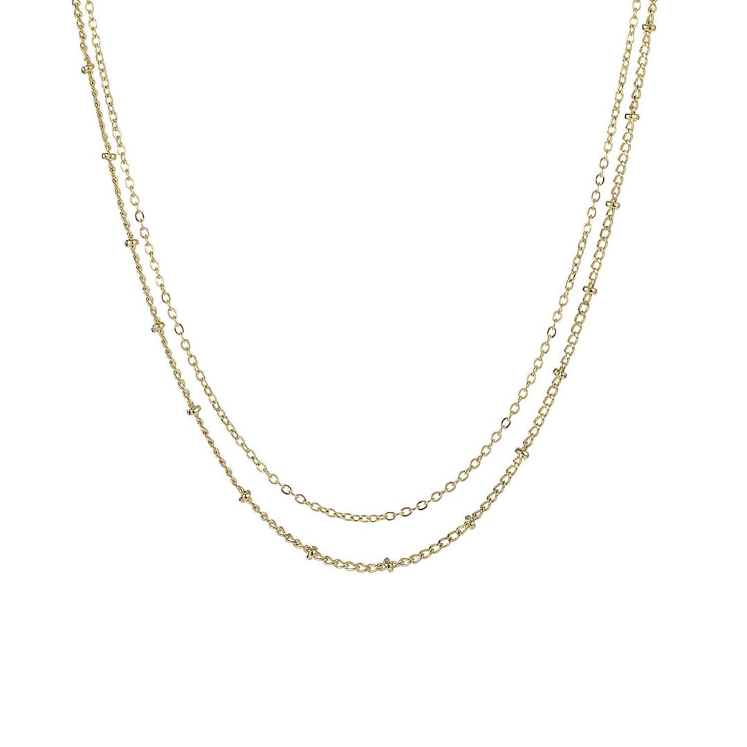 Handmade Simple 14K Gold Plated/Silver Plated and Titanium Steel Butterfly Delicate Dainty Star and Bead Chain Thin Heart Pendant Choker Necklace for Womens