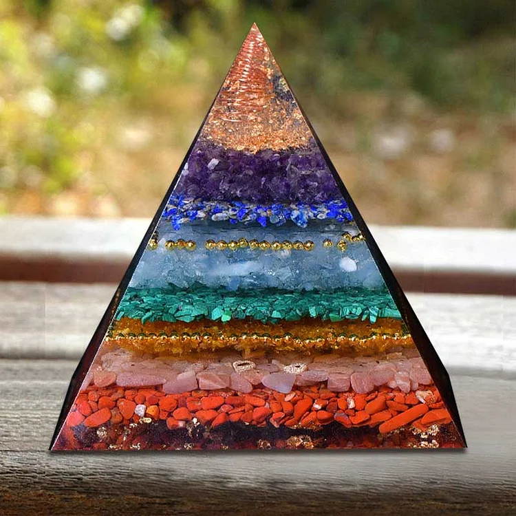 Natural Chakra Balance Orgone Pyramid