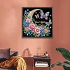 Gute Nacht Halbmond Schmetterling - speziell geformtes Diamond Painting - 30*30cm