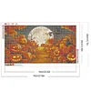 (US Only)Halloween 5D DIY Full Drill Round Diamond Painting Kit Home Wall Decor 70x40cm