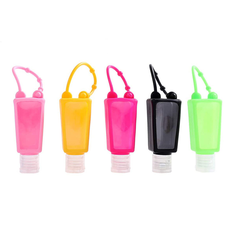 

5pcs Disinfectant Liquid Containers Silicone Shampoo Bottle w/Cover Random, 501 Original