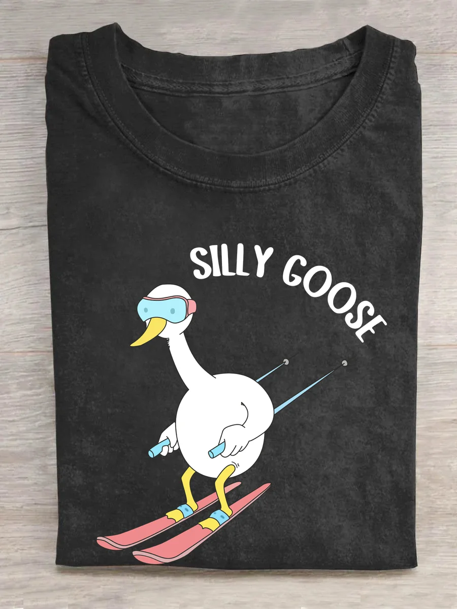 Eagerlys Ski Silly Goose T-shirt Eagerlys