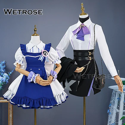 [Wetrose] In Stock Sigewinne Clorinde Collab Fanart Genshin Impact Cosplay Costume Wig Full Set