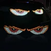 2Pcs LED Car Evil Eyes Warning Lamp USB Car Decoration Devil Eye Light for Truck