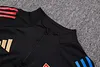 Joyfball 2025/2026 Lyon Half-Pull Training Suit Black Football Shirt 1:1 Thai Quality