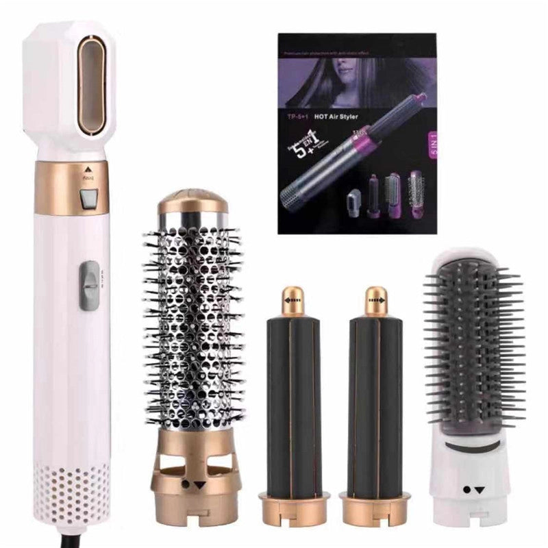 Five-in-one Curling Iron Hair Comb Multifunctional Straight Roll Dual-purpose Hot Air Comb Automatic Curling Iron Manufacturers