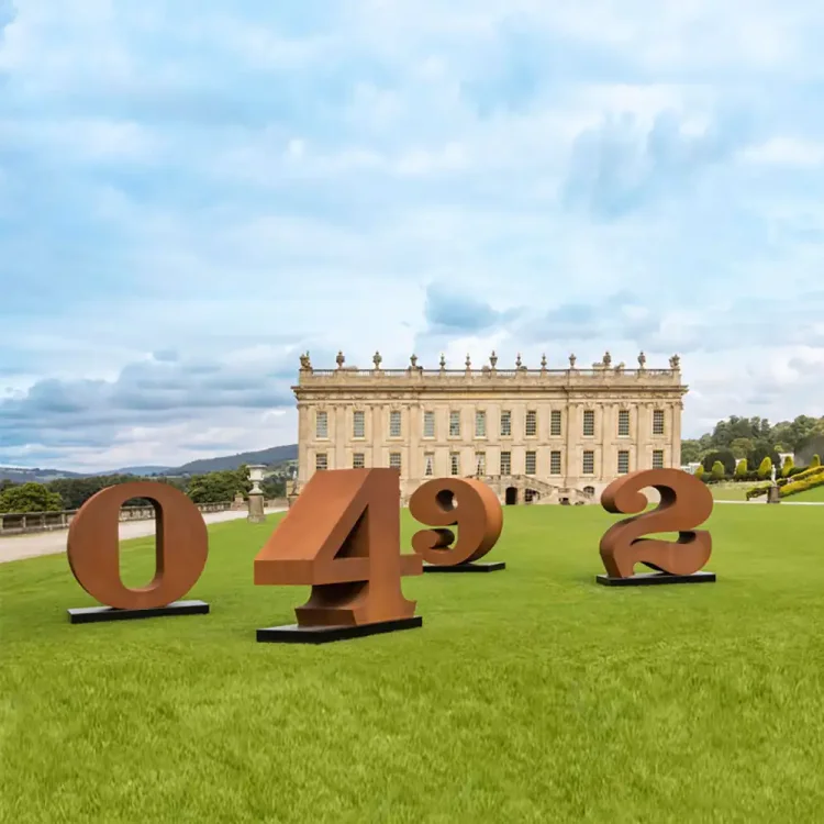 Figure Garden Metal Outdoor Corten Steel Sculpture