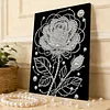 (30x40cm)DIY Pearl Painting Framed Rose Flower Handmade Pearl Material Art Kit Living Room Decor