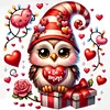 Diamond Painting-DIY Full Round Drill Valentine Love Owl