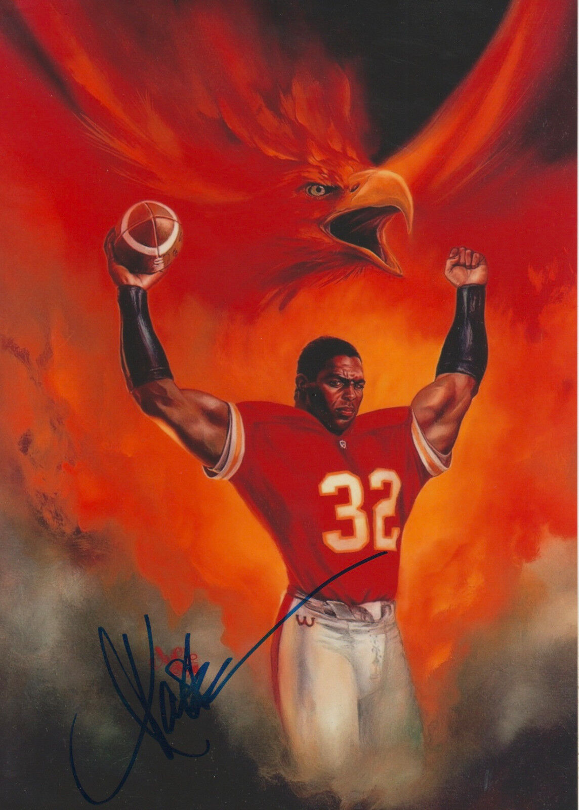 Marcus Allen signed 8x12 inch Photo Poster painting autograph