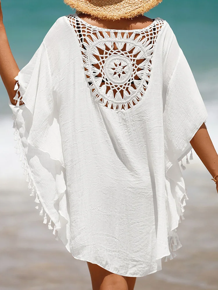 Women's Holiday Casual Beach Hollow Braided Dress