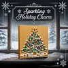 (25x25cm)DIY Pearl Painting Xmas Framed Handmade Pearl Material Art Kit Living Room Decor