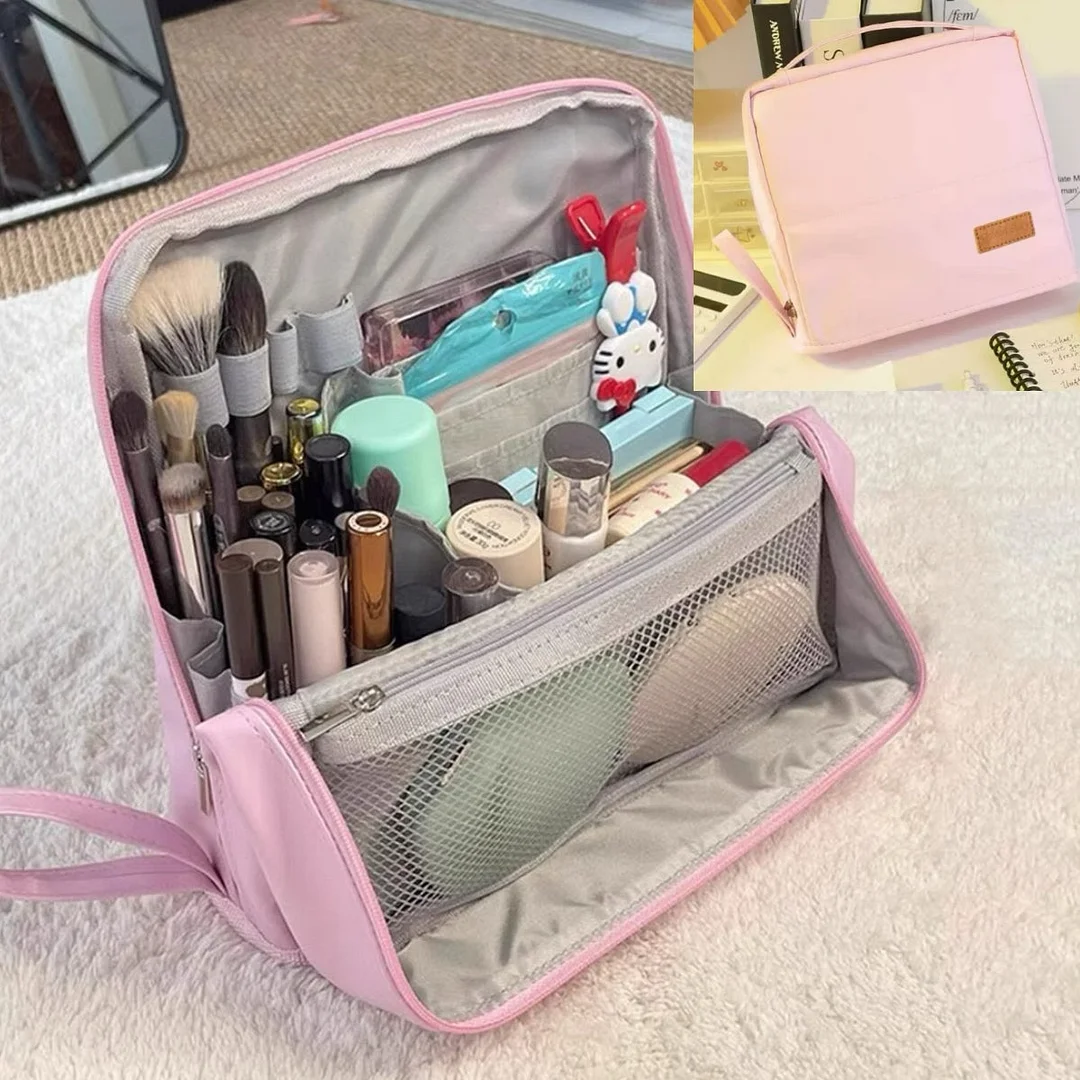 Standing Makeup Bag &ndash; Portable, Large Capacity