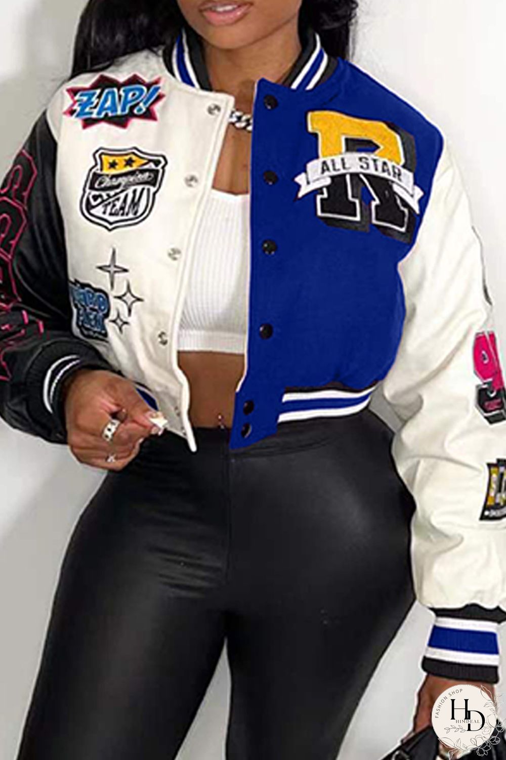 Red Casual Print Patchwork O Neck Outerwear