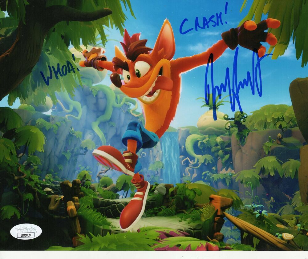 Jess Harnell Autograph 8x10 Photo Poster painting Crash Bandicoot Signed