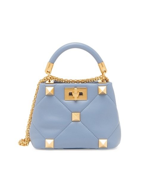  Valentino Garavani Roman Stud Mini Leather Top Handle Bag 4.3 out of 5 Customer Rating