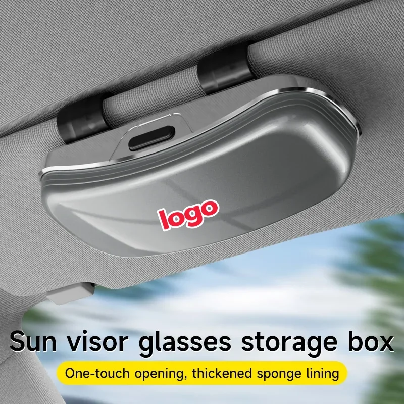 Car sunglasses case, car glasses case storage box, glasses frame, sun visor, glasses clip, sunglasses