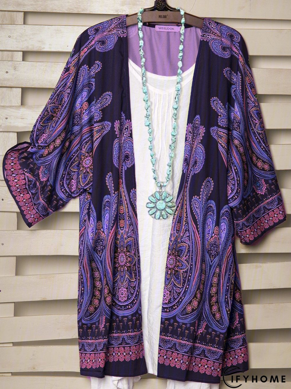 Abstract Casual Long Sleeve Cardigan | IFYHOME