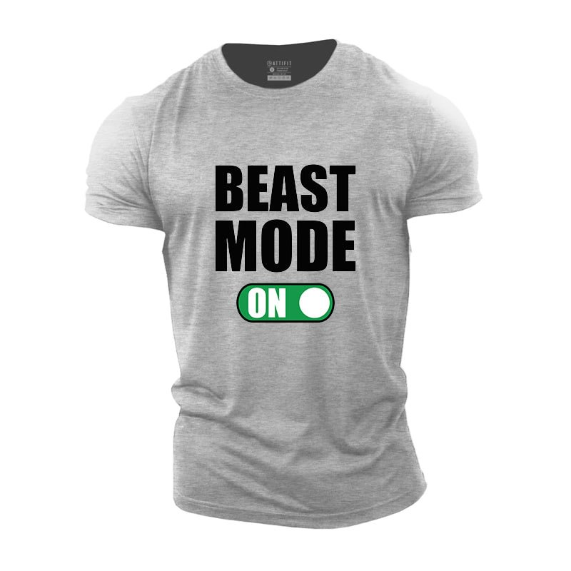 Cotton Beast Mode Graphic T-shirts tacday