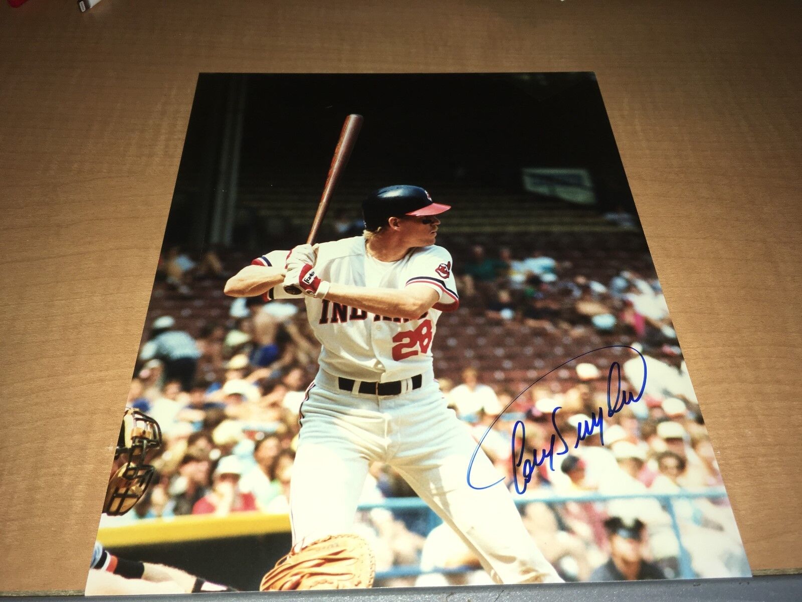 Cory Snyder Cleveland Indians Signed 8 x 10