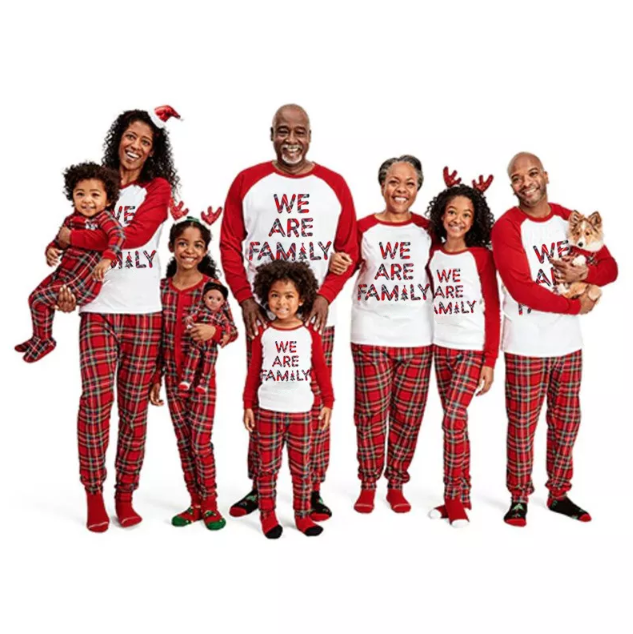 2022 We Are Family Christmas Family Matching Sleepwear  Stunahome.com