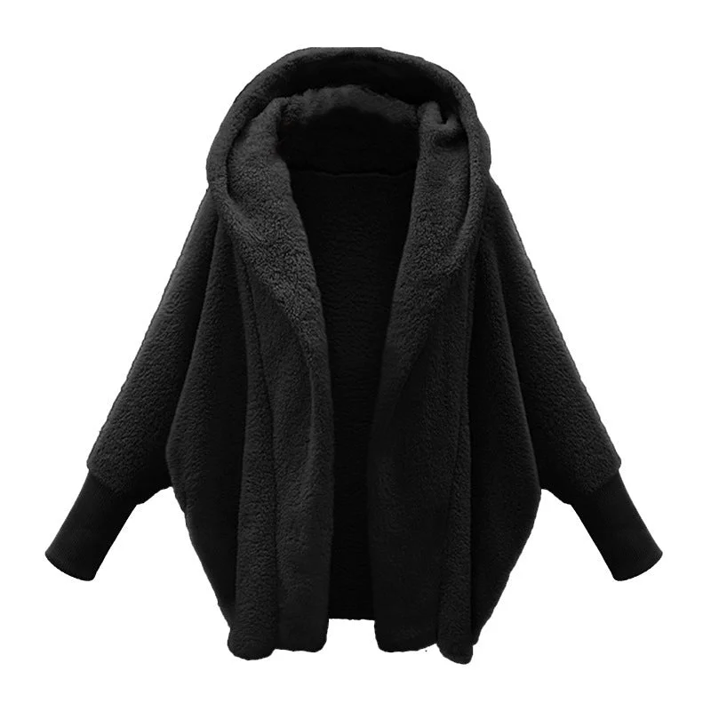 Women's Winter Warm Coat Hooded Plush Jacket