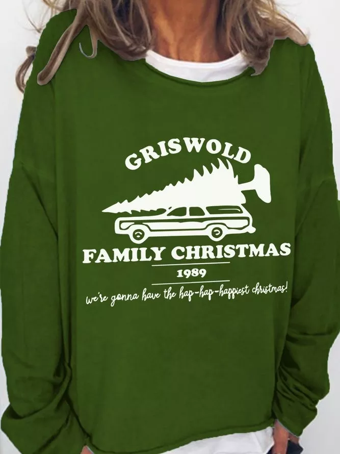 Griswold Family Christmas 1989 Casual Crew Neck Sweatshirts