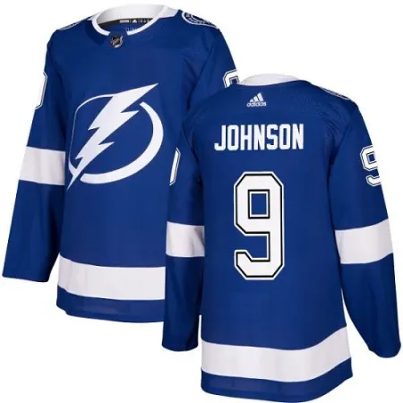 Men's  Tampa Bay Lightning #9 Tyler Johnson Blue Stitched NHL Jersey