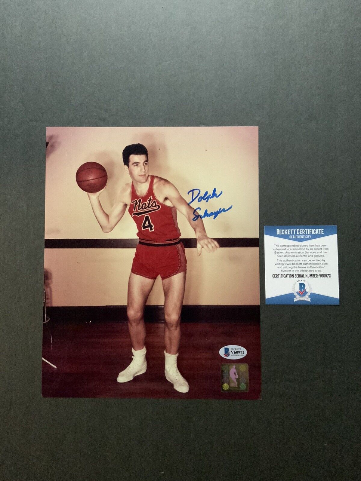 Dolph Schayes Hot! signed autographed Nationals 8x10 Photo Poster painting Beckett BAS coa