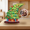 Photo Xmas Tree Gift DIY 2D Flat Wooden Desktop Diamond Art Kit