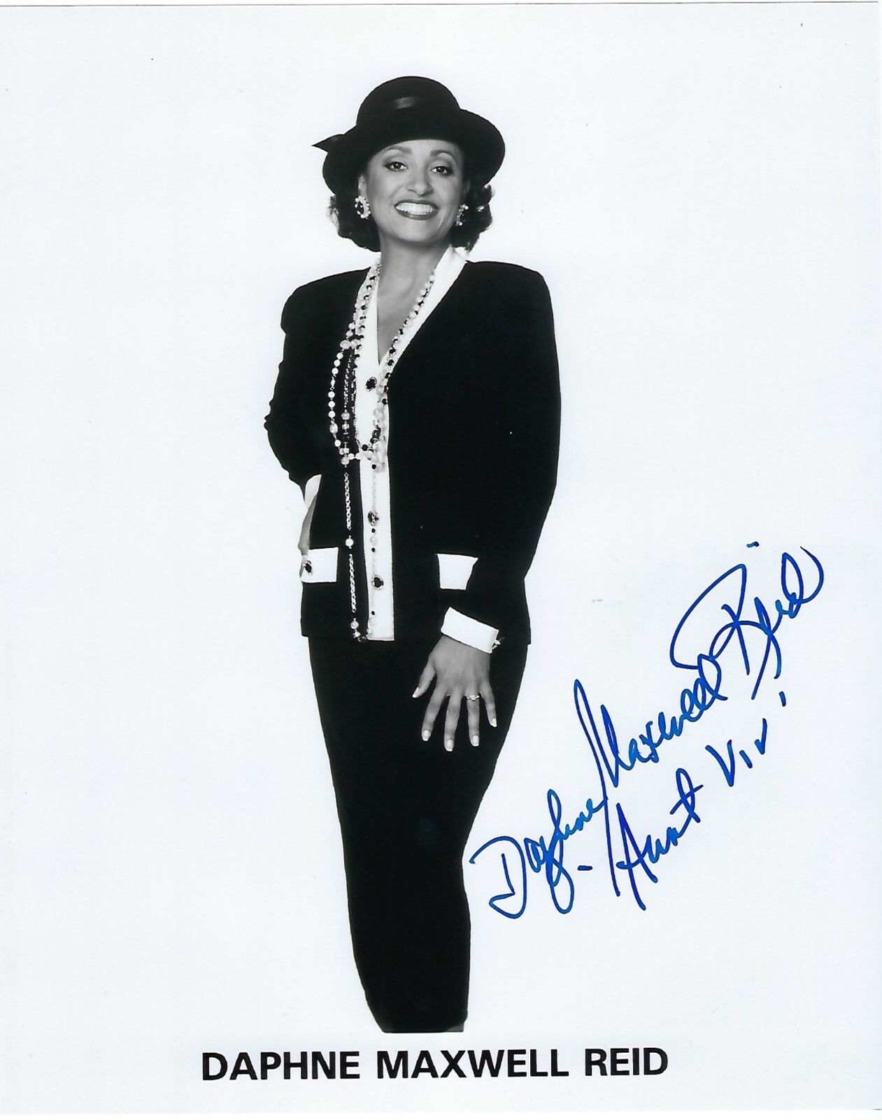 Daphne Maxwell Reid signed Photo Poster painting