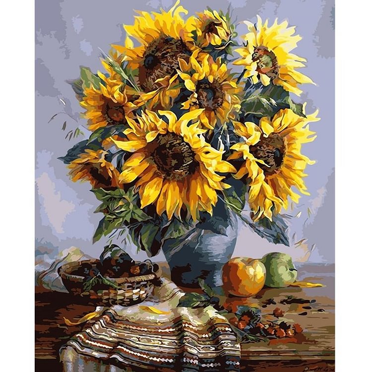 Sun Flower - Painting By Numbers - 40x30cm