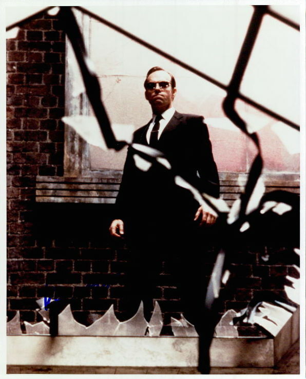 Hugo Weaving The Matrix vintage in-person signed 8x10 Photo Poster painting COA