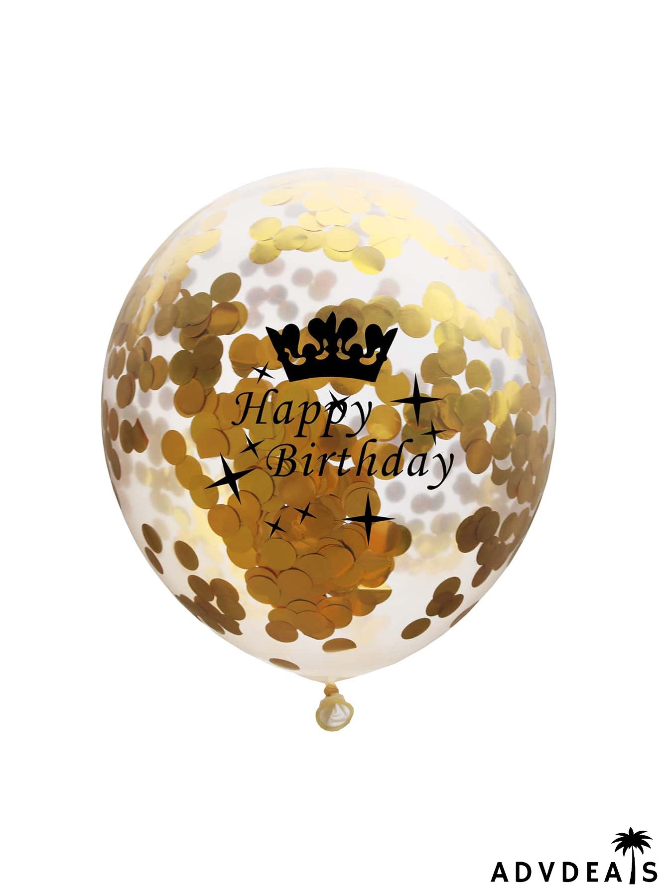 5pcs Letter Graphic Confetti Balloon