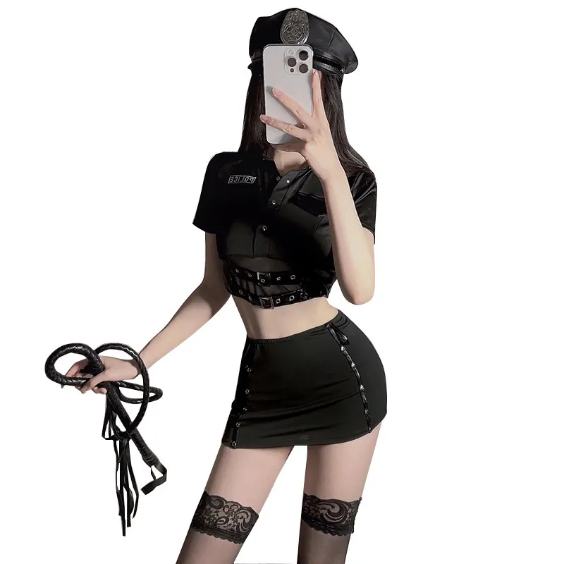 Churchf Night Vows Tithe Sex Lingerie Female Police SM Uniform Seduction Suit Passion Flirting Hot Bed Pajamas Woman